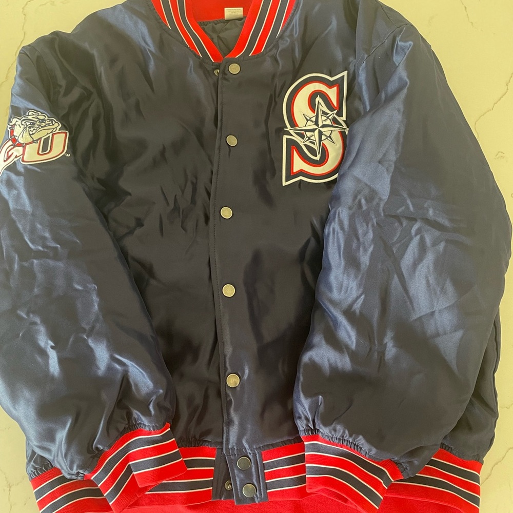 Seattle Mariners Gonzaga Bulldogs large jacket
